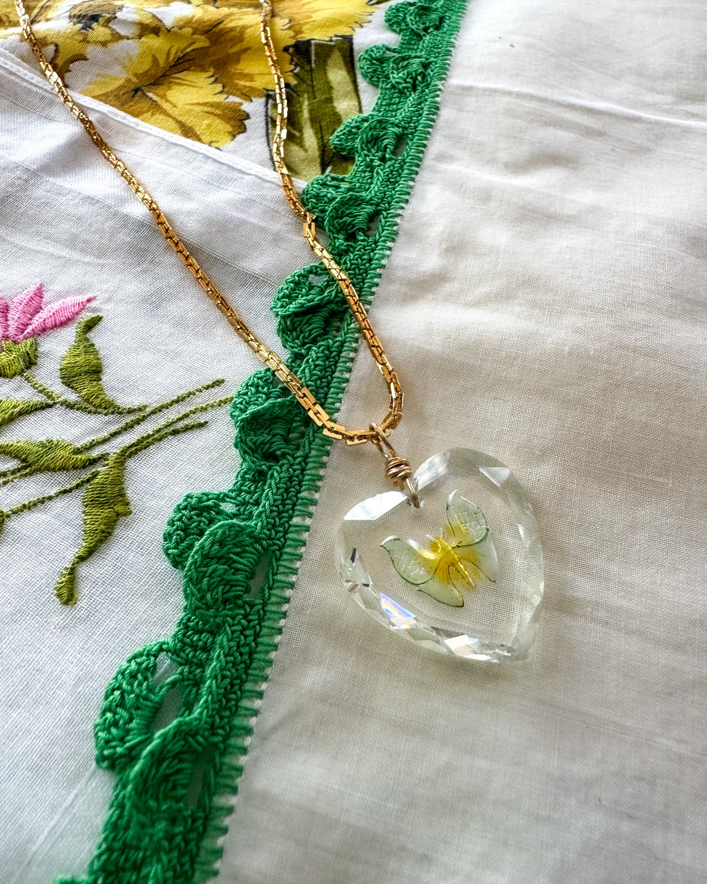 Vintage Swarovski Butterfly Necklace