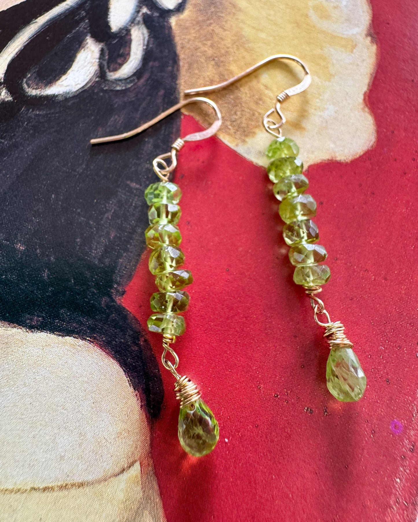 Peridot Drop Earrings