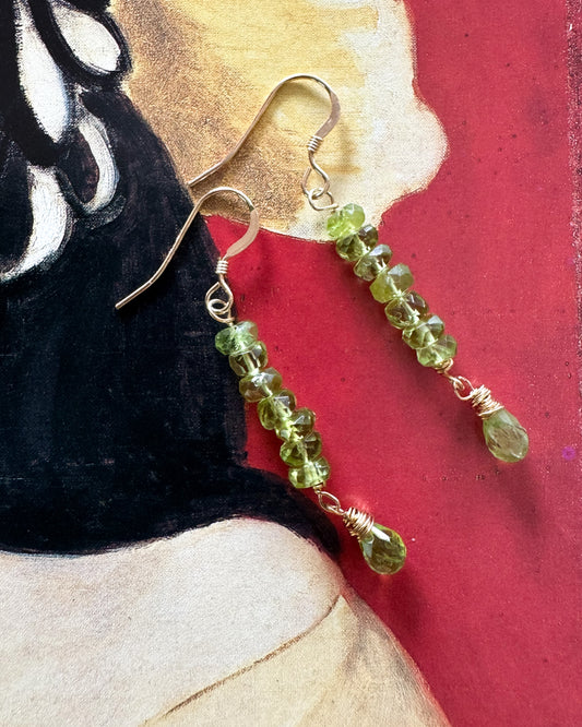 Peridot Drop Earrings