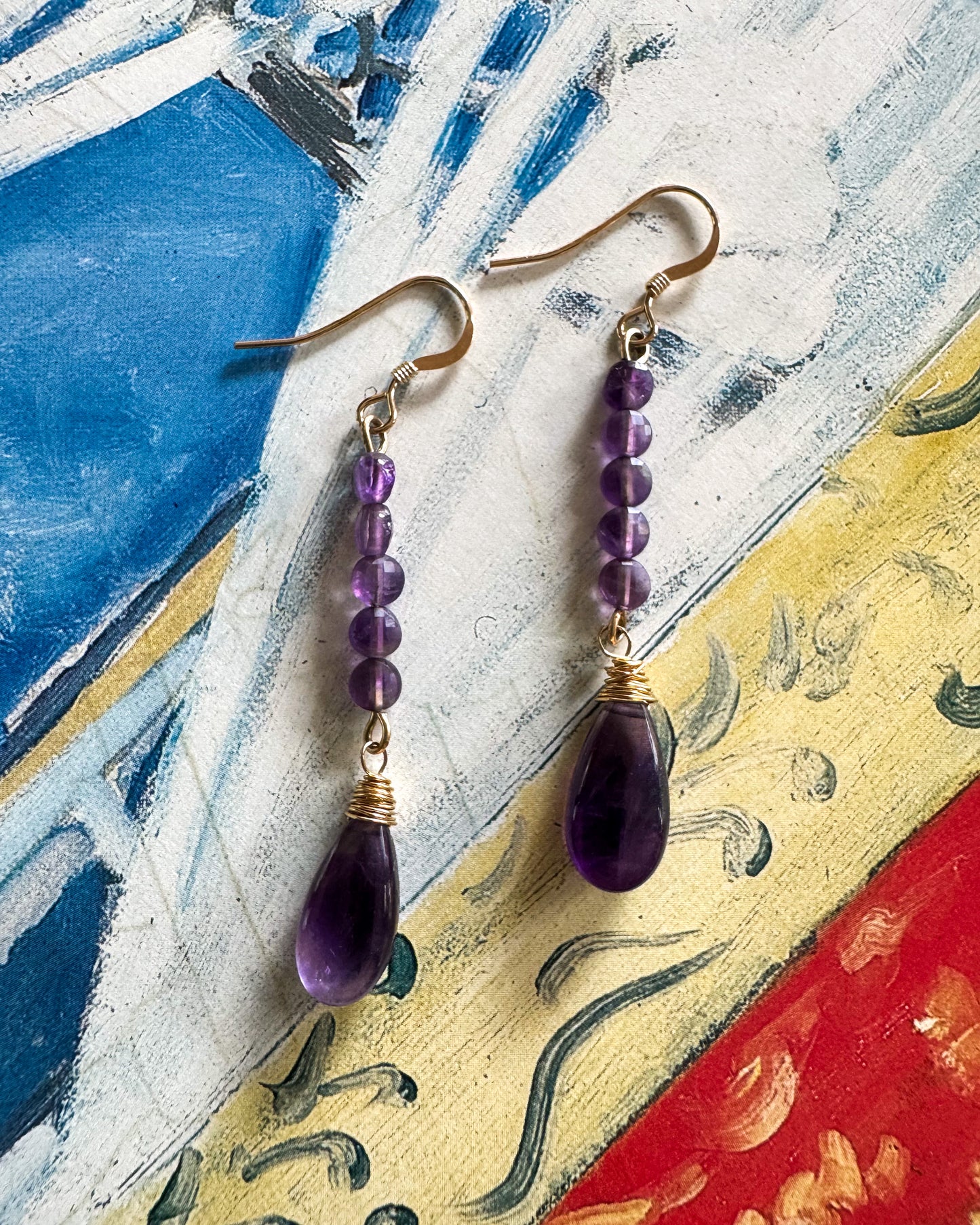 Amethyst Drop Earrings