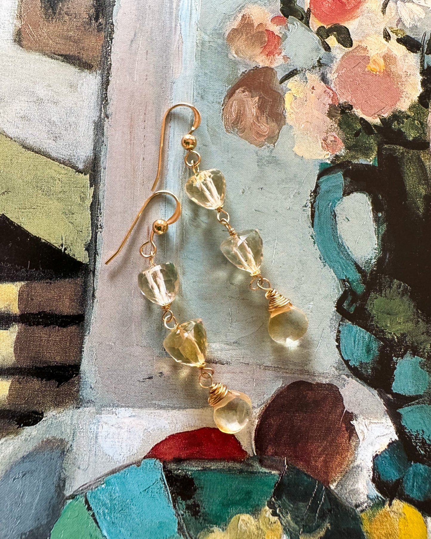 Citrine Drop Earrings No. 2