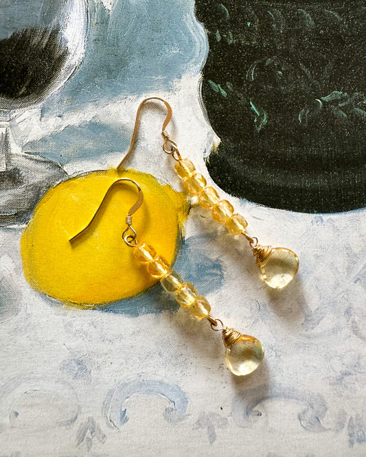 Citrine Drop Earrings