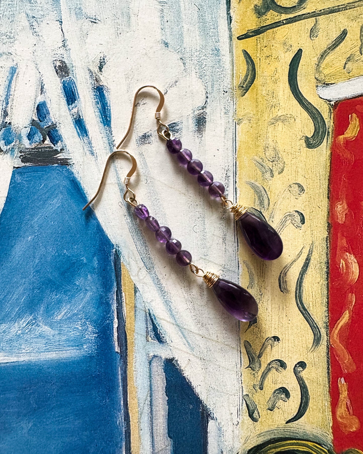 Amethyst Drop Earrings