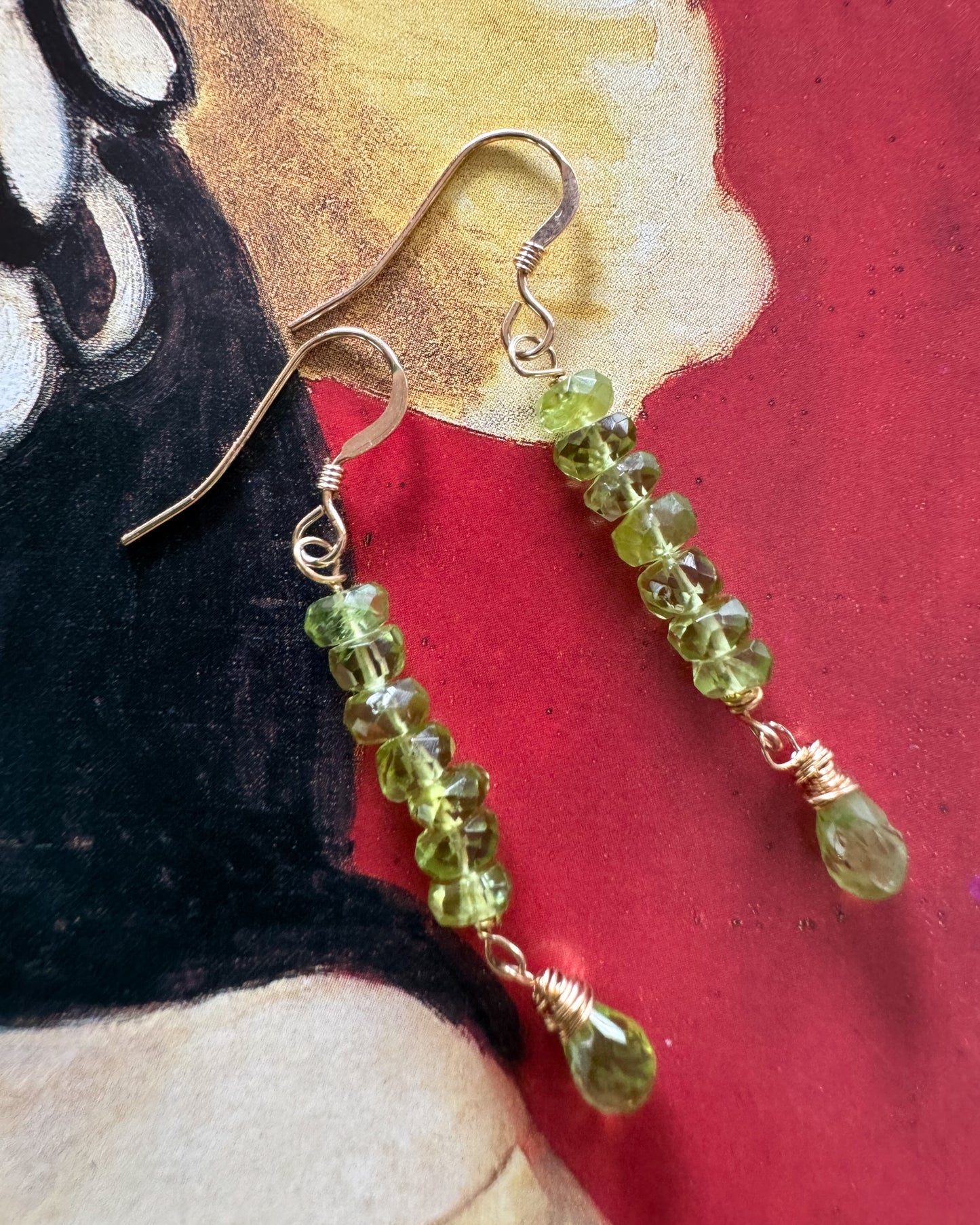 Peridot Drop Earrings