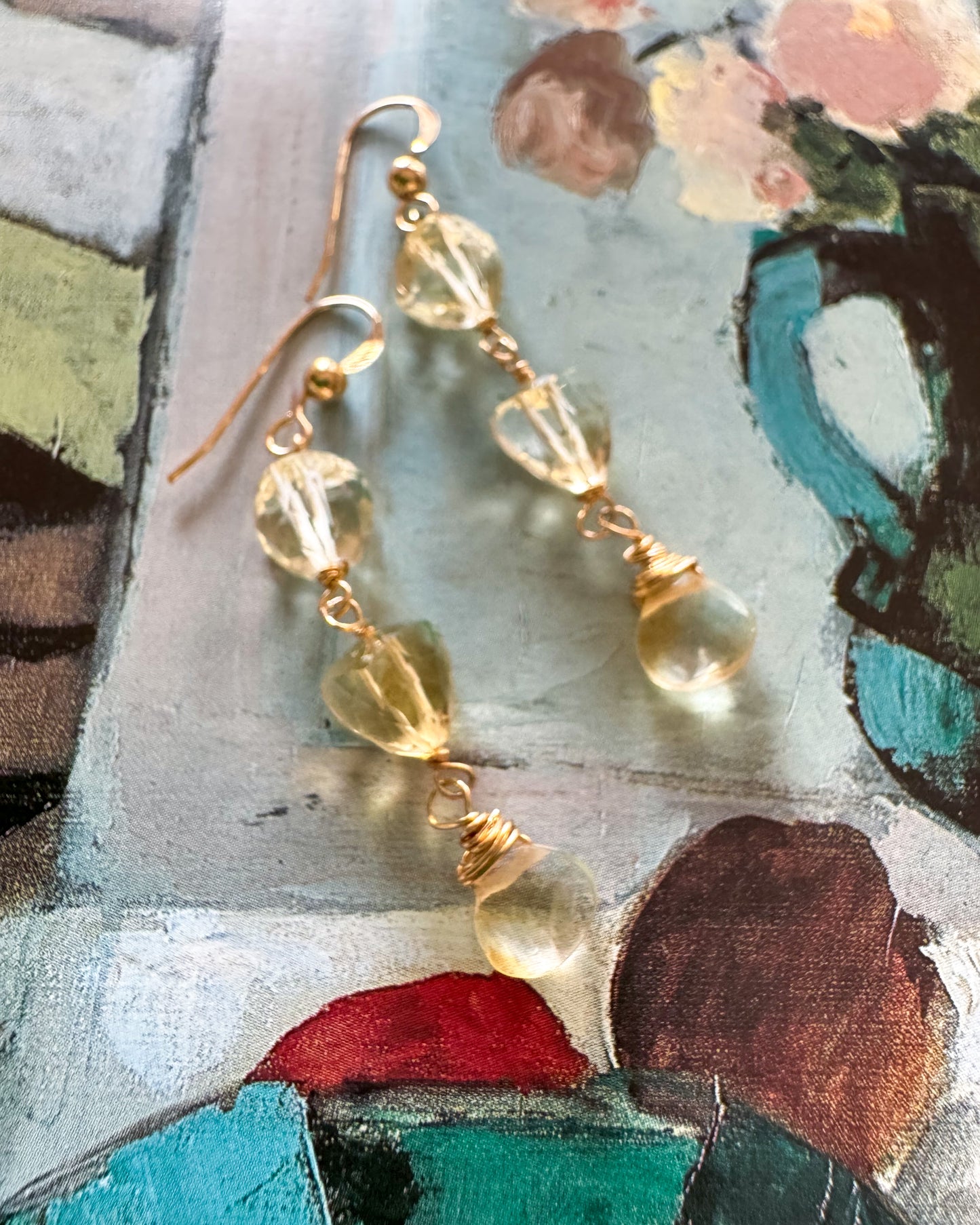 Citrine Drop Earrings No. 2